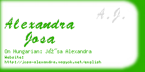 alexandra josa business card